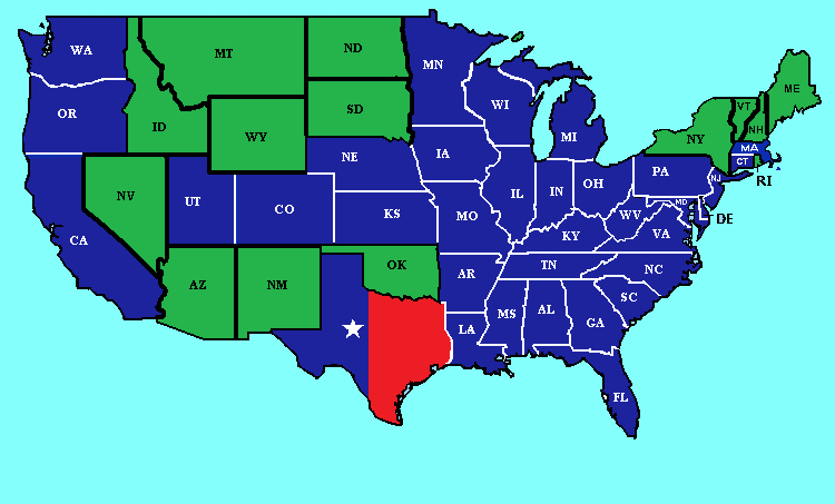 united states map